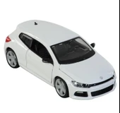 WELLY Koleksiyon 1 / 24 Ölçek VW Scirocco Beyaz Model Metal Araba - 4