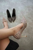 Kelsey Kadın Siyah Desenli Stiletto - 7