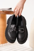 Terry Cilt Siyah Kadın Loafer - 2
