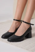 Josephine Kadın Mat Siyah Topuklu Ayakkabı thumbnail 1