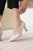 Alexandra Kadın Bej Stiletto - 8