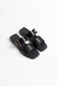 Alessi Siyah Hakiki Deri Terlik - 8