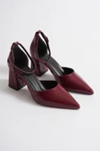 Doren Bordo Rugan Kadın Topuklu Ayakkabı thumbnail 10