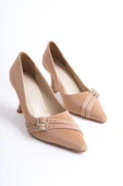 Maya Kadın Nude Saten Topuklu Ayakkabı thumbnail 4