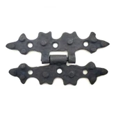 Antika Tarz Dekoratif Pirinç Yıldız Menteşe - 84x44 Mm, Oksit - 1