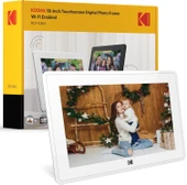Kodak 10 Inc Dokunmatik Ekranlı Dijital Fotoğraf Çerçevesi 16GB Kumandalı - 1