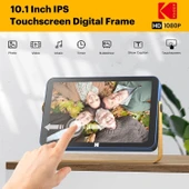 Kodak 10.1 Inc WiFi Dijital Fotoğraf Çerçevesi 1200x800 Dokunmatik Ekran, Mavi - 2