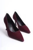 Cordelia Kadın Bordo Saten Stiletto - 1