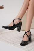 Cali Siyah Rugan Kadın Topuklu Ayakkabı thumbnail 2