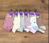 6 Çift Royam Axa Kadın Desenli Renkli Yumuşak Patik Çorap 36 - 40 No thumbnail 2