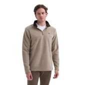 Yarım Balıkçı Yaka Kalın Polar Regular Fit Sweatshirt-56320 thumbnail 3