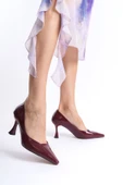 Cordelia Kadın Bordo Rugan Stiletto thumbnail 4