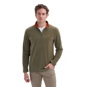 Yarım Balıkçı Yaka Kalın Polar Regular Fit Sweatshirt-56320 thumbnail 6