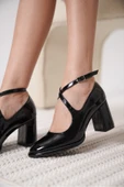 Cali Siyah Rugan Kadın Topuklu Ayakkabı thumbnail 4