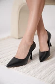 Zelena Kadın Mat Siyah Stiletto - 2