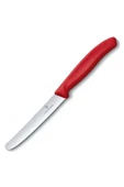 Victorinox 11 CM Kırmızı Tırtıklı Domates Sebze Bıçağı - 2