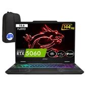 Msi Cyborg 15 B2RWFKG-208XTREP7 Intel Core 7-240H 32GB Ram 2tb SSD RTX5060 15.6'' Full Hd 144Hz WIN11 Pro + Elektropasaj Çanta - 1