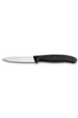 Victorinox 8 CM Siyah Düz Soyma Bıçağı - 1