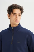Lee Erkek Pike Interlock Half Zip Sweatshirt L2520312411 - 4