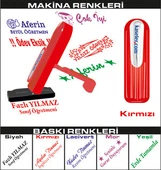 KÜÇÜK FLASH CEP KAŞE KIRMIZI - 1