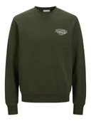 Jack Jones Makota Bisiklet Yala Regular Fit Erkek Sweat 12278601 - 5