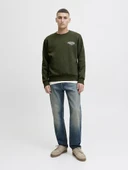 Jack Jones Makota Bisiklet Yala Regular Fit Erkek Sweat 12278601 - 2