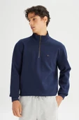Lee Erkek Pike Interlock Half Zip Sweatshirt L2520312411 - 3