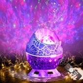 MDB Çatlak Dinozor Yumurtası Tasarımlı Projektörlü Gece Lambası Bluetooth Özellikli thumbnail 5