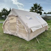 12 Kişilik 4 Mevsim Şişme Kamp Çadırı | 12 m², 420D Oxford Kumaş, Su Geçirmez, 300×400×210 cm - 10