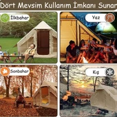 12 Kişilik 4 Mevsim Şişme Kamp Çadırı | 12 m², 420D Oxford Kumaş, Su Geçirmez, 300×400×210 cm - 9