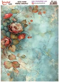 Pirinç Dekopaj Kağıdı 30x42cm PT-125 Güller - 1