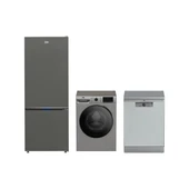 Beko Çeyiz Seti (670475 Mg Buzdolabı+ Bm 4144 Ok I Bulaşık Makinesi + Cmx 10120 S Çamaşır Makinesi) - 1