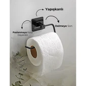 Metal Siyah Tuvalet Kağıtlığı - 2