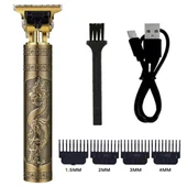 Vintage Görünümlü Güçlü 4 Farklı Başlıklı USB ŞarjlI Manuel Tıraş Makinası (5250) - 1