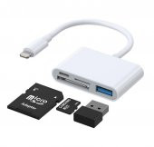 Joyroom S-H142 Lightning - USB OTG Kart Okuyucu 4 in 1 - 1