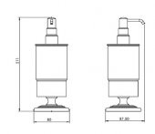 Serel Luna Tezgah Üstü Sıvı Sabunluk Altın Görünümlü 140110014A - 2
