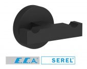 Serel Rita İkili Askılık Havluluk Mat Siyah 140112006S thumbnail 1