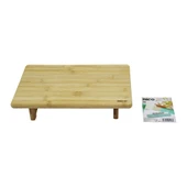 DİKDÖRTGEN AYAKLI MİNİ SOFRA MODEL=32X21.5CM BAMBU AHŞAP KESİM PANOSU (5250) - 1