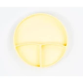 MDB Sarı 3’lü Silikon Yemek Seti – Önlük + Diş Kaşıyıcılı Kaşık + Vakumlu Tabak thumbnail 4