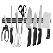 Mıknatıslı Paslanmaz Duvar Bıçak Askısı Standı 55 Cm Aparat (5250) - 3