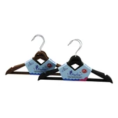 3PCS PLASTİK ÇOCUK ELBİSE ASKISI METAL BAŞLIKLI (5250) - 1