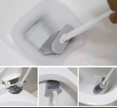 Hijyenik Klozet Temizleme Silikonu Esnek Fırça (5250) - 2