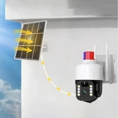 MDB Güneş Enerjili Alarmlı Çakarlı Dış Mekan Güvenlik Kamerası thumbnail 1