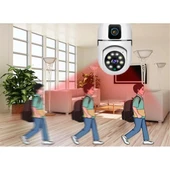 MDB Çift Lensli Duy Girişli Kablosuz Ampul Kamera thumbnail 2