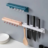 Pratik Çoklu Bıçak Askısı Mutfak Bıçak Düzenleyici Organizer Dayanıklı Bıçaklık (5250) - 1