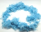 Bebek Mavisi Kabarık Tüylü Otriş Boa Dekorasyon Tüy 180 cm (5250) - 3