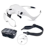 Şarjlı Gözlük Büyüteç Çalışma Büyüteci 5 Lensli 9892b2c - 1