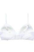 Lazer Kesim Hafif Destekli Sütyen 2'li Set – Beyaz,Ten Rengi thumbnail 2