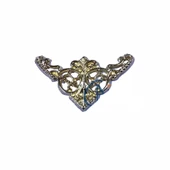 Dekoratif Köşe Süsü, Köşelik - Küçük, 19x34mm, Sarı, 100 Adet - 1