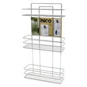 3 KATLI - DİKDÖRTGEN   KROM   METAL  BANYO KÖŞELİK - DUŞKABİN RAF - ŞAMPUANLIK (5250) - 1